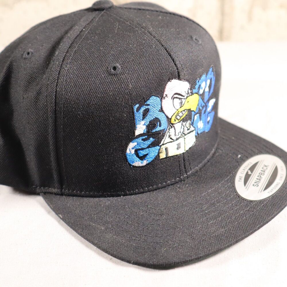 Bird Gang Snapback Hat Flat Bill Unique Rare Collectible Embroidered Yupoong